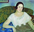 私イワノワの肖像画 1926 ボリス・ミハイロヴィチ・クストーディエフ